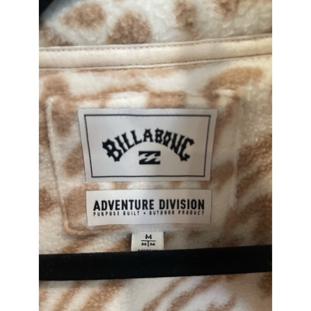 Billabong Women's Medium Adventure Division Full Zipper Sweatshirt Animal Print - Picture 4 of 4